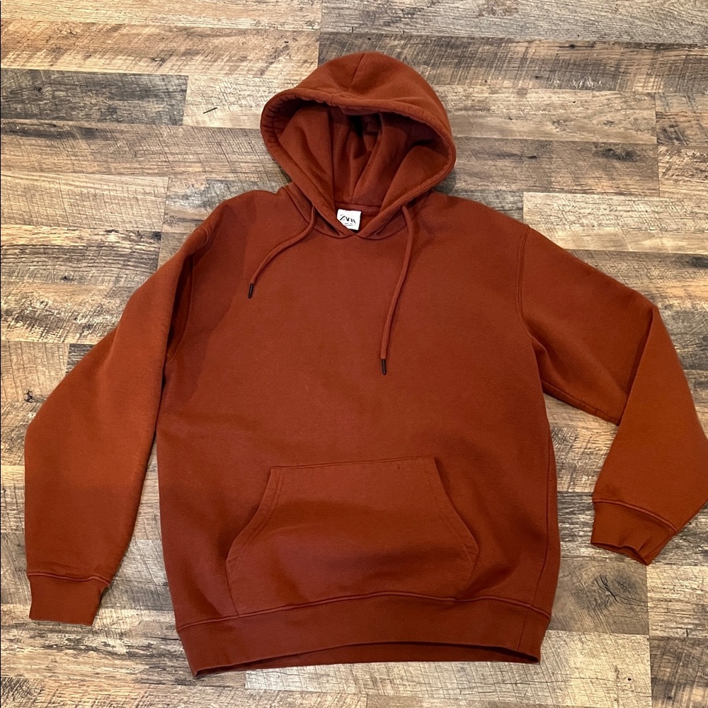 Zara Men's Rust Hoodie